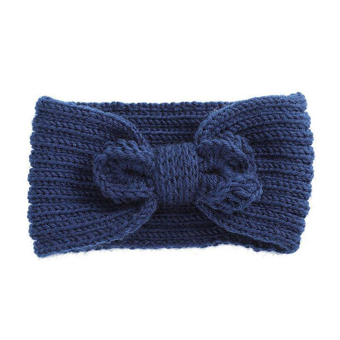 Bandeau cheveux en laine à noeud Erita